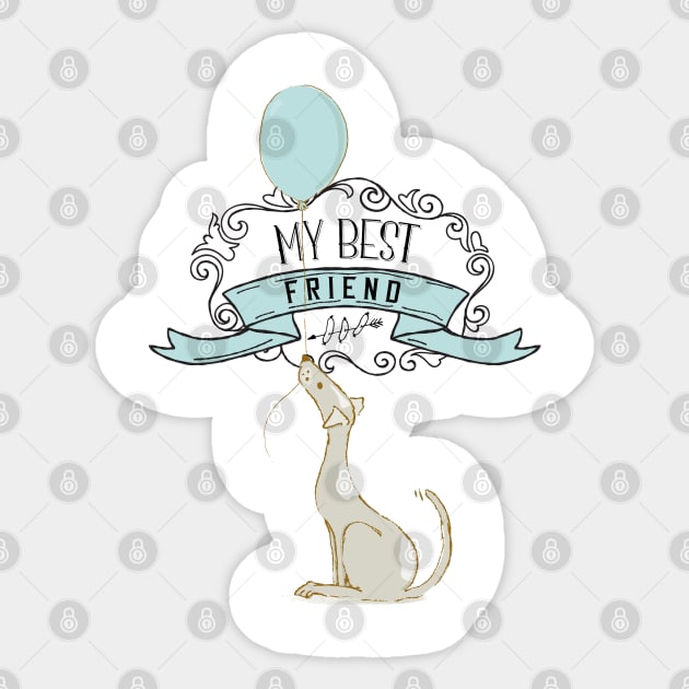 My best friend cute design Sticker by NJORDUR